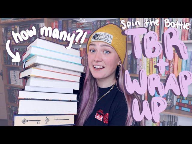 a VERY chaotic spin the bottle TBR game + reading wrap up