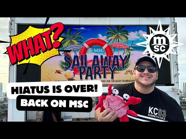 My MSC comeback on MSC Seascape - Room Tour  13041 /Sail Away Party and more…