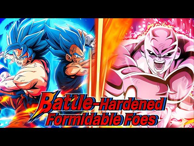 EZA LR GOD GOKU & VEGETA VS. DRAGON BALL SUPER EDITION 2! BATTLE HARDENED FORMIDABLE FOES! (Dokkan)