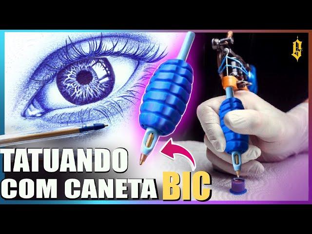 COMO TATUAR COM CANETA BIC   uma forma FÁCIL para estudar e EVOLUIR seu trabalho ainda em 2022 