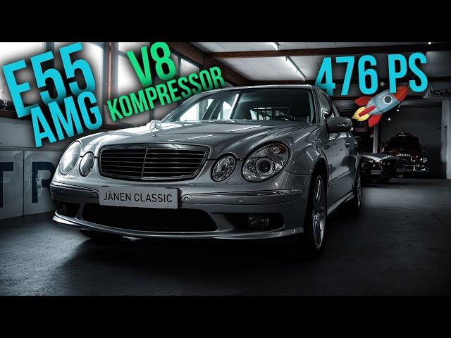 Mercedes Benz E 55 AMG V8 Kompressor mit V Max Aufhebung! | 476 PS | Jänen Classic