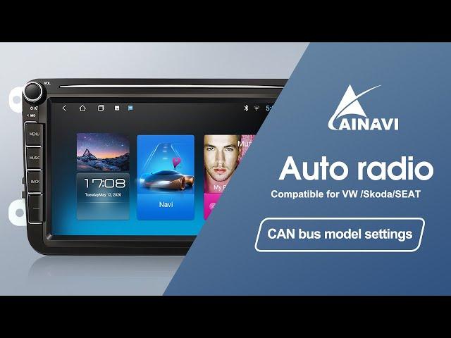 AAINAVI Android Auto Radio CAN bus Model settings