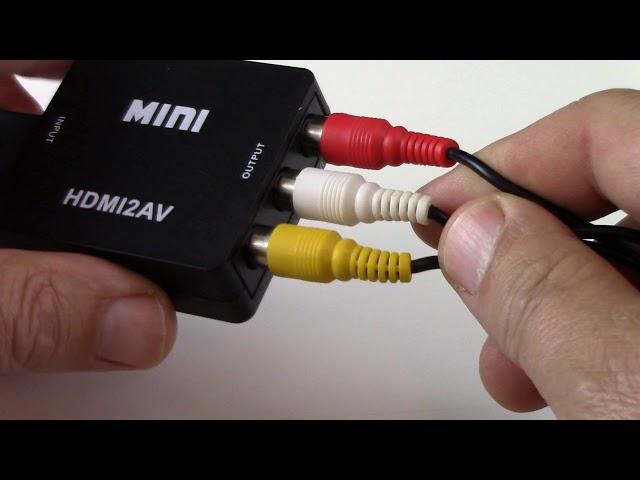 How to Convert HDMI to RCA