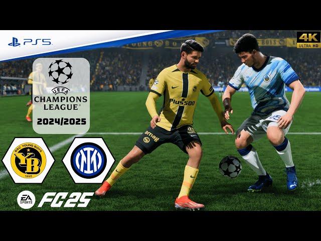 FC 25 - Young Boys vs. Inter Milan | UEFA Champions League 24/25 | Full Match | PS5™[4K]