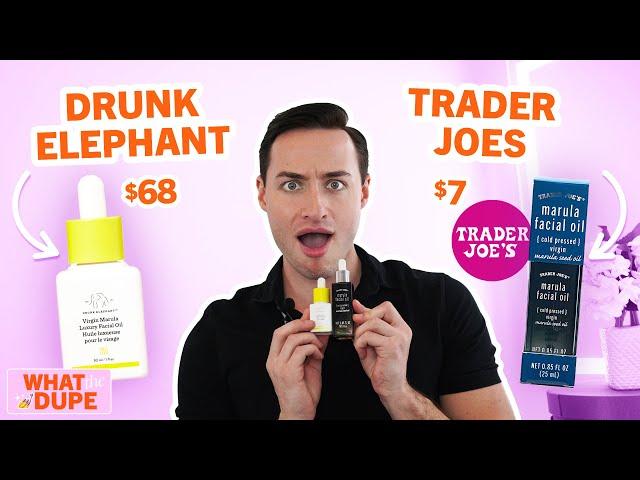 Testing $68 Drunk Elephant Marula Oil vs. $7 Trader Joe's Dupe | What the Dupe?