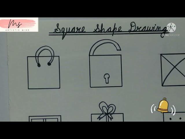 square shape drawing/drawing with square shape