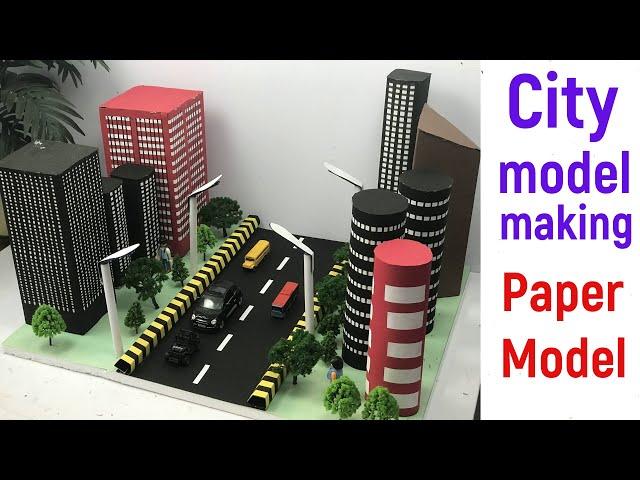 city model for science exhibition | working model | city model out of paper | #diyasfunplay | #diy