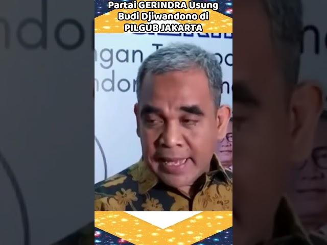 Budi Djiwandono dijagokan Partai Gerindra di Pilgub Jakarta