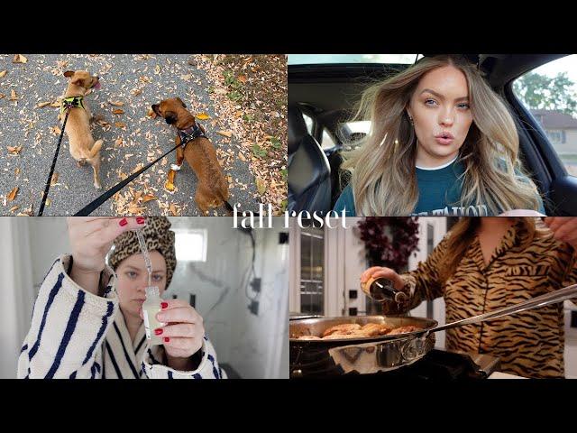 FALL RESET VLOG  realistic morning routine, chatty grwm, healthy motivation, romanticize life w/ me