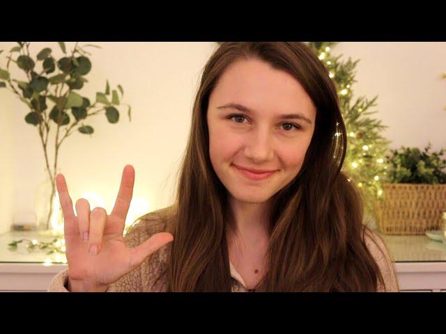 ASMR - Teaching You Sign Language (ASL) Intro, Alphabet, Emotions, ? Words