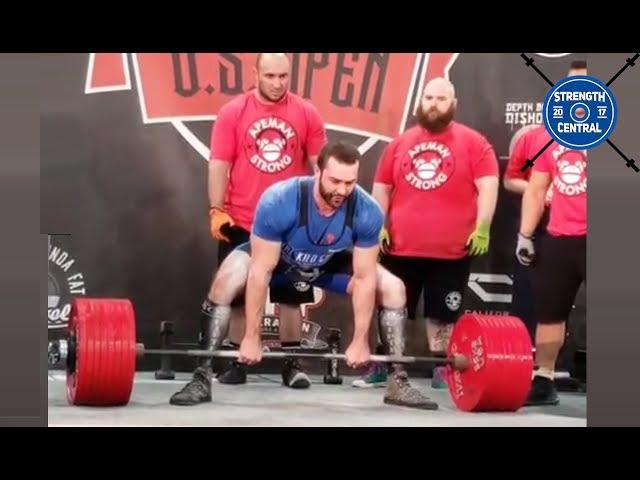 Cailer Woolam - 946 kg Total (Sleeves) - Kern US Open 2019 - 1st place 100 kg