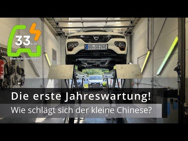 Dacia Spring - Die erste Wartung! Alles OK mit dem kleinen Chinesen?