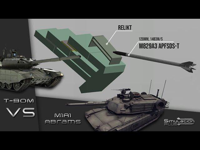 M1A1 Abrams VS T-90M | Armour Piercing Simulation