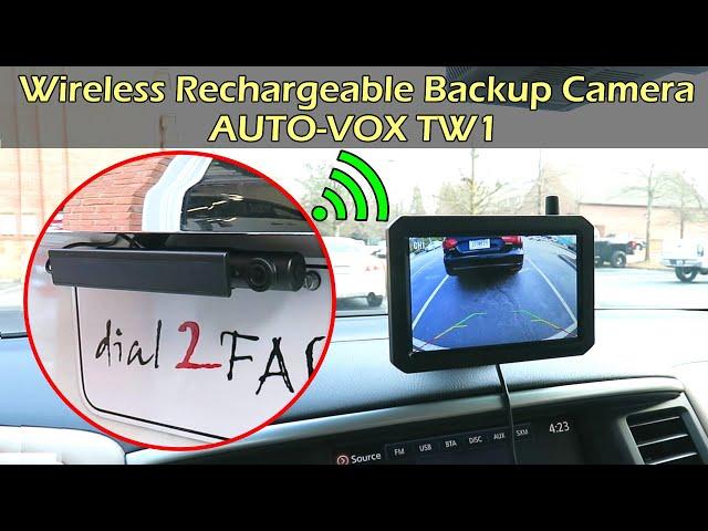 5 Minute Install Wireless Rechargeable Backup Camera AUTO-VOX TW1