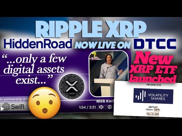 Ripple XRP: SWIFT Says “Only A Few DAs Exist”, Hidden Road On DTCC & Volatility Shares XRP ETF Live!
