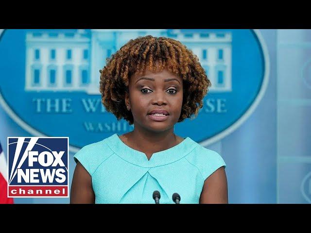 Karine Jean-Pierre holds White House press briefing