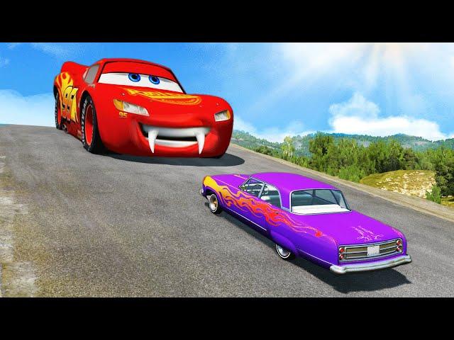 GIANT PIXAR CARS PORTAL TRAP - BeamNG Drive