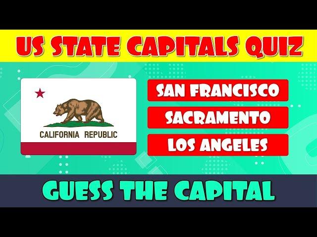 US State Capitals Quiz