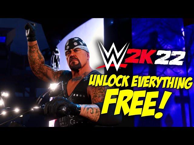 HOW TO UNLOCK EVERYTHING IN WWE 2K22 FOR FREE!