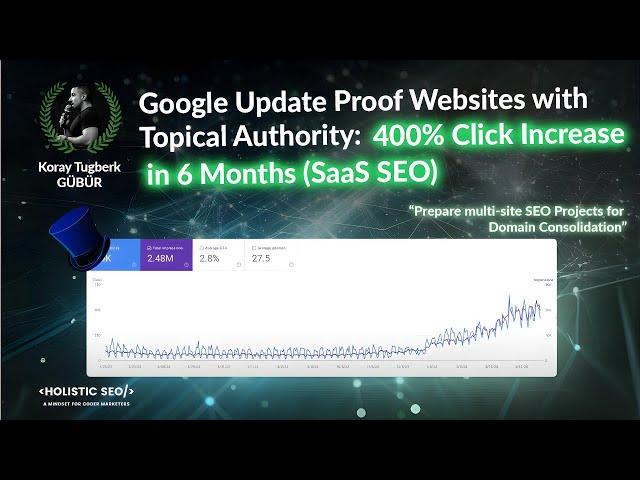 Google Update Proof Websites with Topical Authority: 400% Click Increase in 6 Months (SaaS SEO)