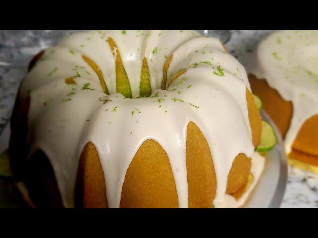 Key Lime Sour Cream Pound Cake #cake #poundcake #thanksgiving