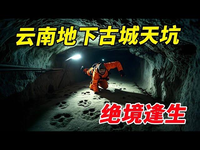 Scary underground city on the Yunnan border! Xiaobei goes to Tianshengquan in a downward way throug