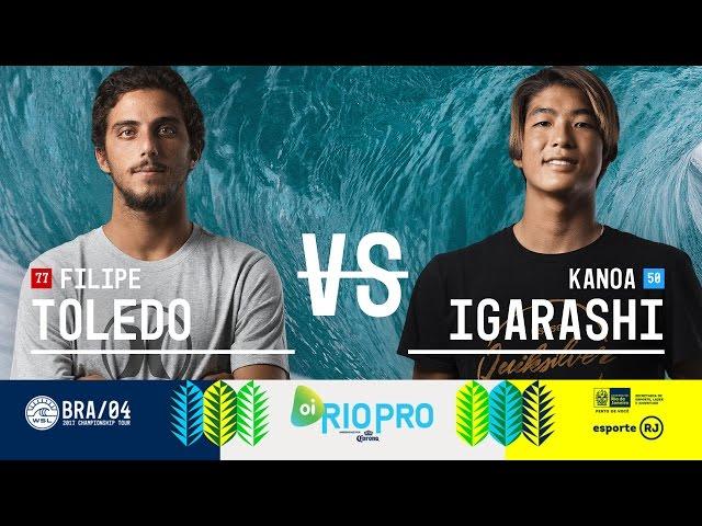 Filipe Toledo vs. Kanoa Igarashi - Round Three, Heat 10 - Oi Rio Pro 2017