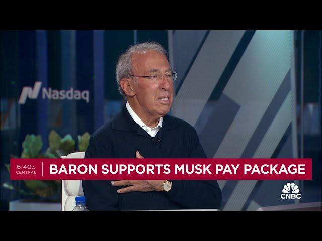 Ron Baron on supporting Elon Musk's pay package: He's created tremendous wealth for people