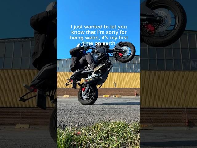 First time is always hard‍️ #motorcycle #grom #wheelie