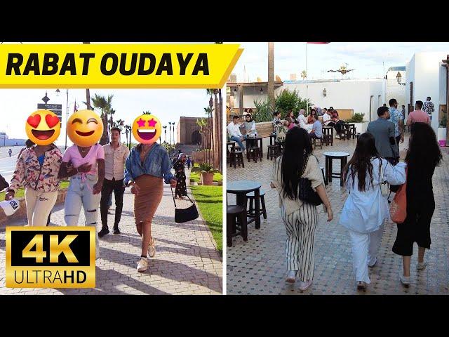 Kasbah des Oudayas Rabat Morocco Walking Tour【4K, 60fps】Bouregreg - جولة في قصبة الوداية الرباط