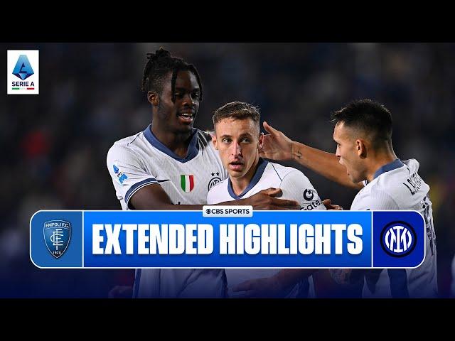 Empoli vs. Inter: Extended Highlights | Serie A | CBS Sports Golazo