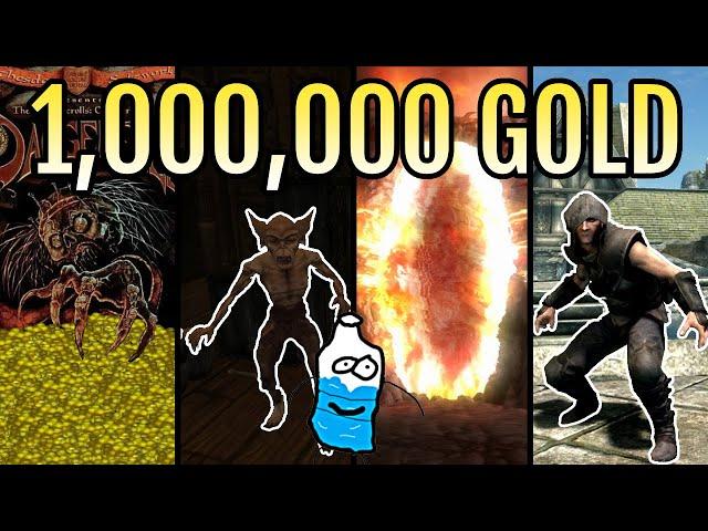 1 MILLION Gold In EVERY Elder Scrolls Game