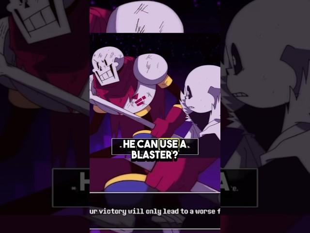 Can PAPYRUS Use A GASTER BLASTER in Undertale? #undertale #sans #strongerthanyou #chara #tobyfox