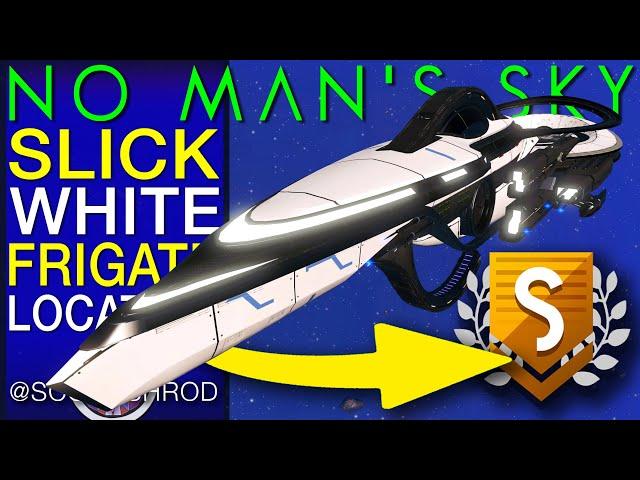 Rare S-Class White Frigate Location & How To Farm - No Man's Sky Update - NMS Scottish Rod