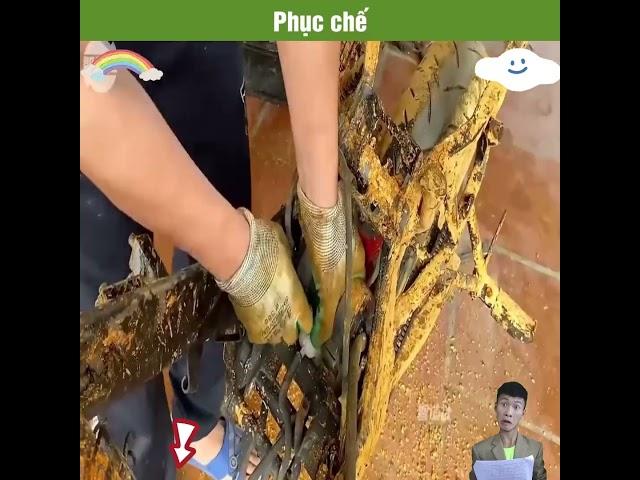 Công Việc Chế Moto Cũ Bỏ Đi  Thành Siêu Phẩm #shorts