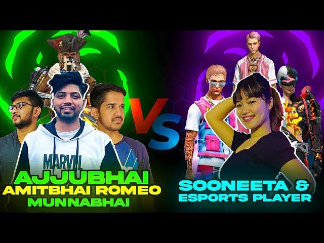 Ajjubhai, Amitbhai, Romeo & Munnabhai vs Sooneeta With Esports Team- Best Aukat Clash Squad Battle