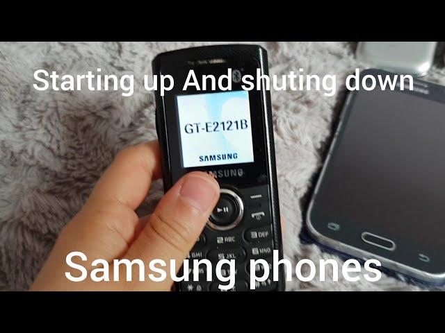 Starting up And shuting down Samsung phones