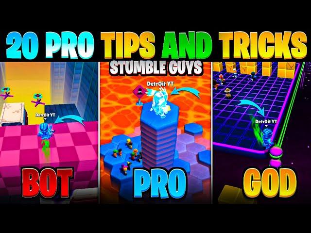 20 Pro Tips and Tricks in Stumble guys | Ultimate Guide to Become a Pro