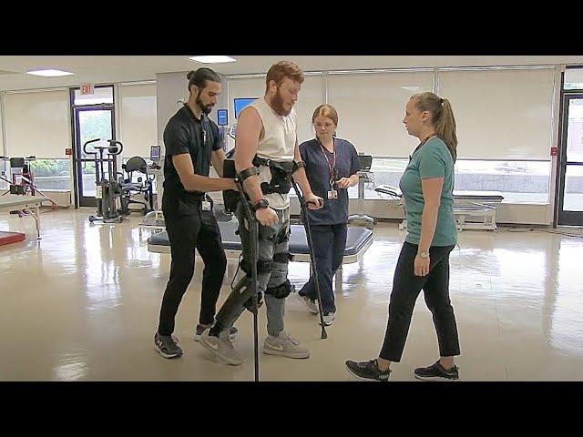 ReWalk exoskeleton therapy at Helen Hayes Hospital