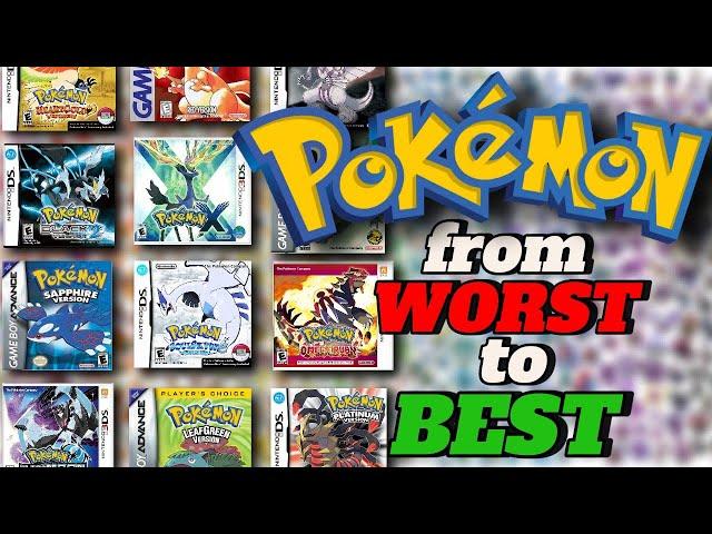 Ranking Every Pokemon Game From WORST to BEST