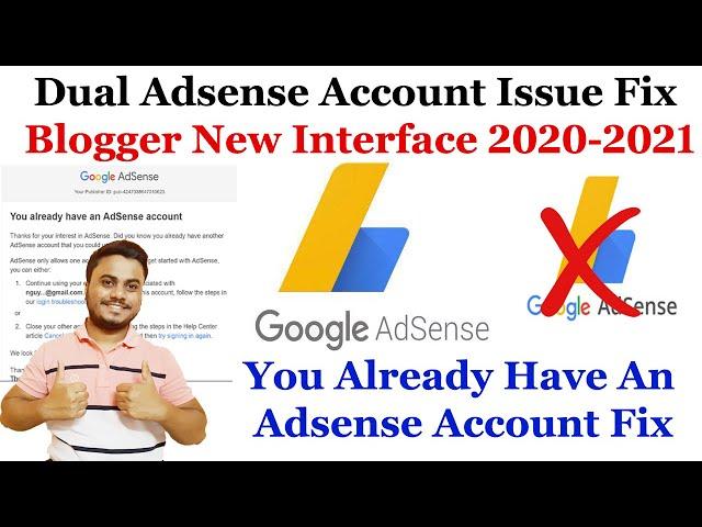 You Already Have An Adsense Account On Blogger New Interface 2021 | Blogger Adsense Problem Solved 