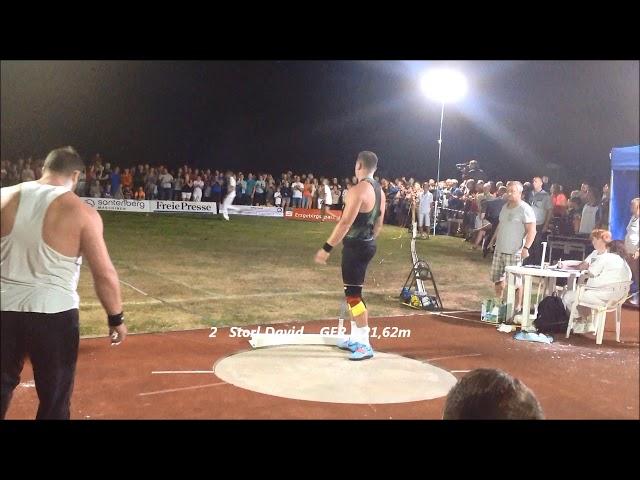 Shot put  meeting Thum / Germany 17.08.2018.