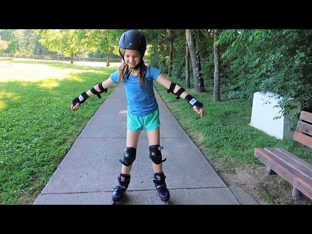 Addy Gets Rollerblades!