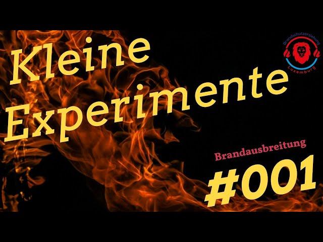 Kleine Experimente #001 - Brandausbreitung