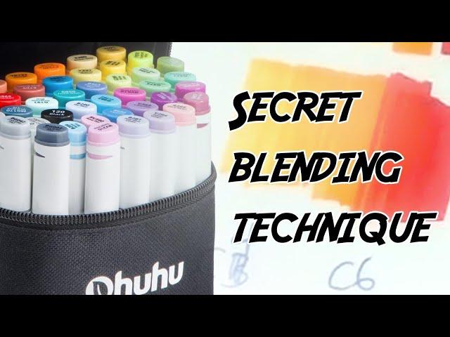 DO THIS TO BLEND PROPERLY! Ohuhu Markers - Unboxing and Review