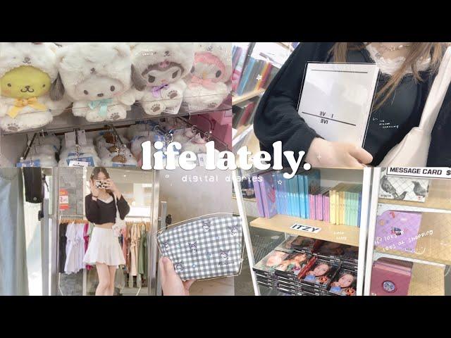 life lately  | shopping in LA, ive album unboxing, sanrio stores, lots of food, small hauls