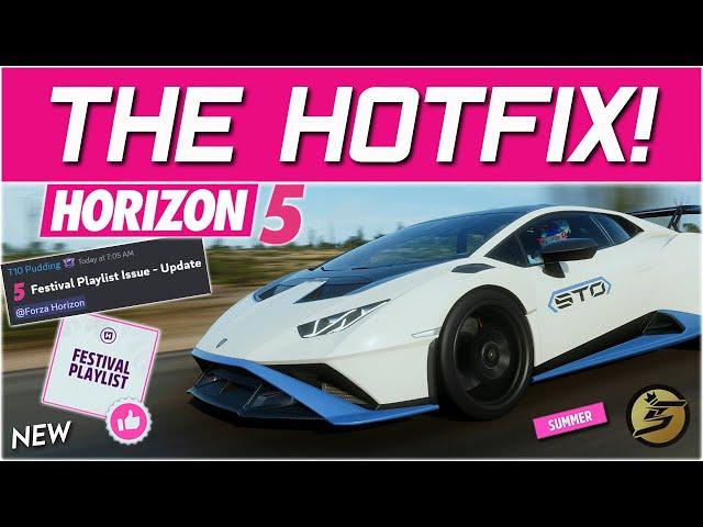 IMPORTANT UPDATE for the Forza Horizon 5 Festival Playlist HOTFIX