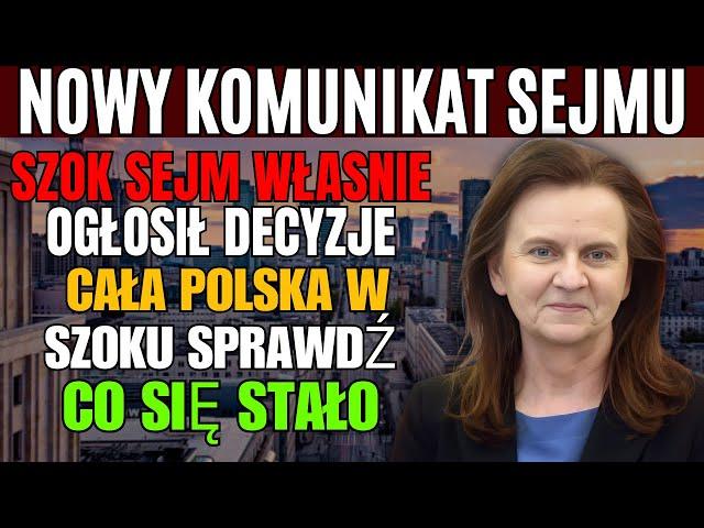 SZOK! Sejm Właśnie Ogłosił Decyzję – Cała Polska w Szoku! Sprawdź, Co Się Stało!