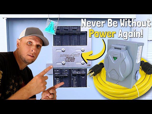 The BEST Way To Connect A Generator To Your House - Interlock Kit With Power Inlet Box Install