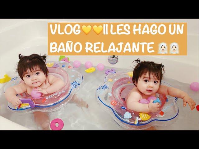 VLOG|| LES HAGO UN BAÑO RELAJANTE A LAS BEBES 